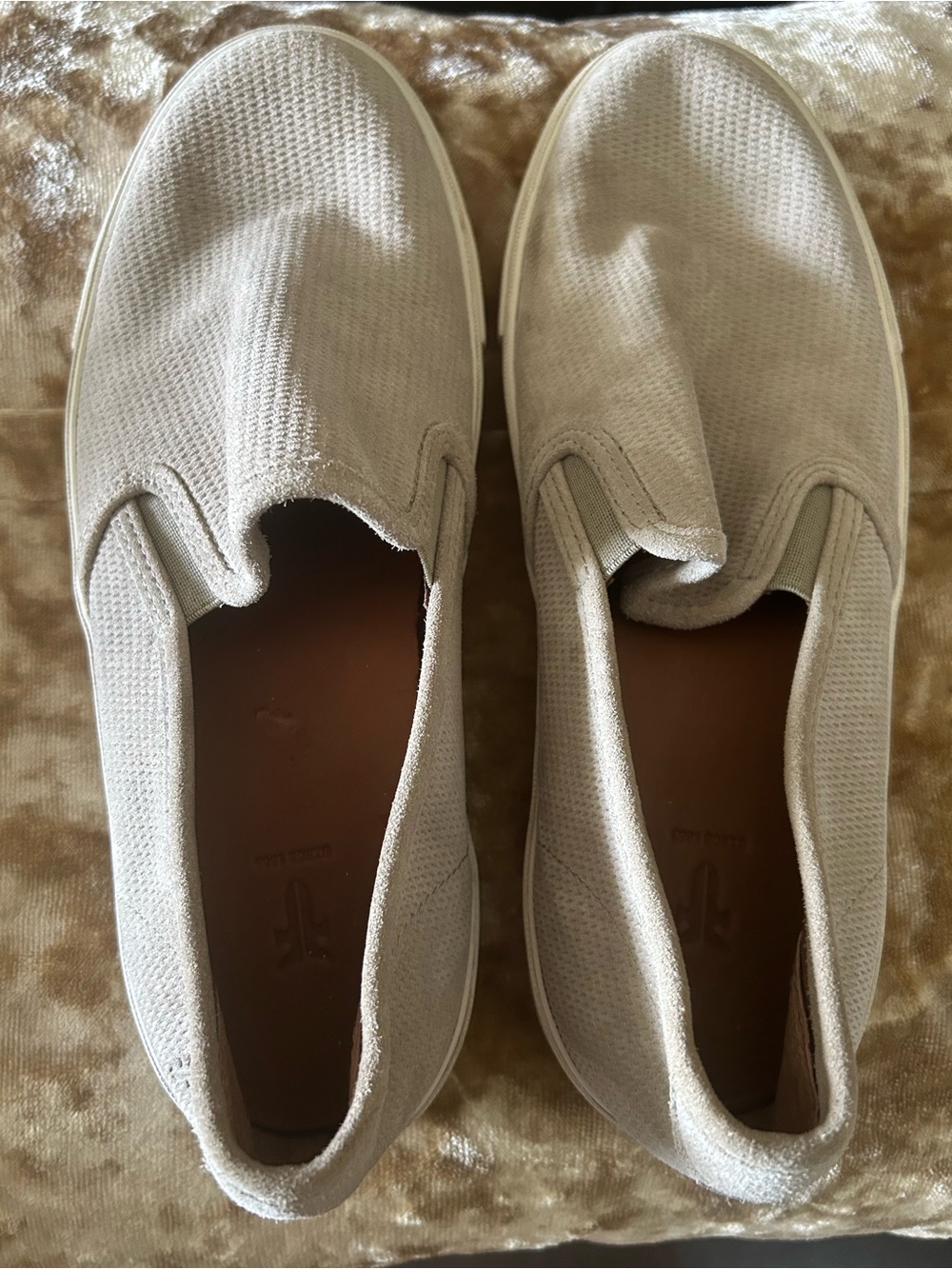 Frye Men's Slip-On Loafers in Light Fawn Suede